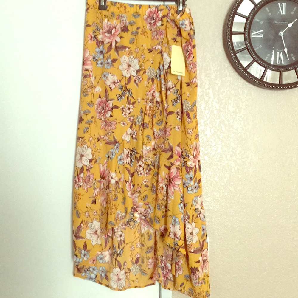 Live To Be Spoiled Long Ruffled Skirt